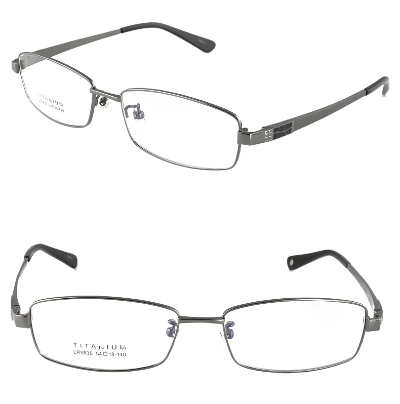 100% Pure Titanium Men Optical Eyeglasses Frame Myopia Glasses Spectacles Rx 835