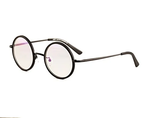 Agstum 40mm - 61mm HANDMADE Vintage Round Glasses Tortoise Optical Eyeglasses
