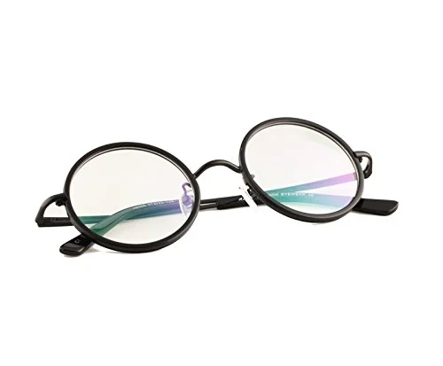 Agstum 40mm - 61mm HANDMADE Vintage Round Glasses Tortoise Optical Eyeglasses 4