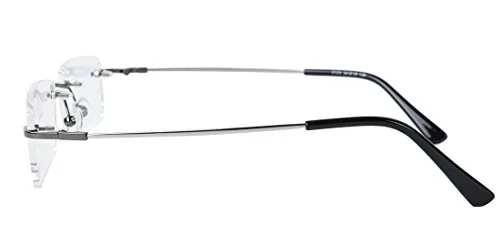 Agstum Blue Light Blocking Glasses - Flexible Rimless Titanium Alloy Eyeglasses Frames Clear Lens 3