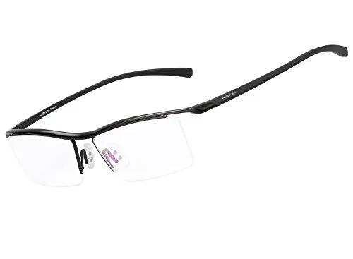 Agstum Luxury Pure Titanium Spectacles Men Glasses Optical Eyeglass Frame