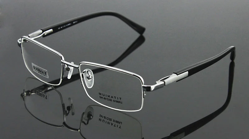 Agstum Luxury Pure Titanium Spectacles Men Glasses Optical Eyeglass Frame 2