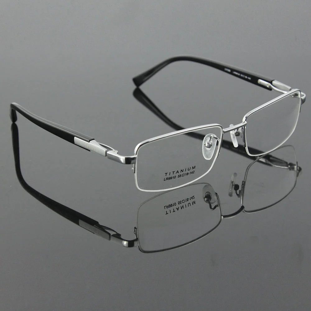 Agstum Luxury Pure Titanium Spectacles Men Glasses Optical Eyeglass Frame 4