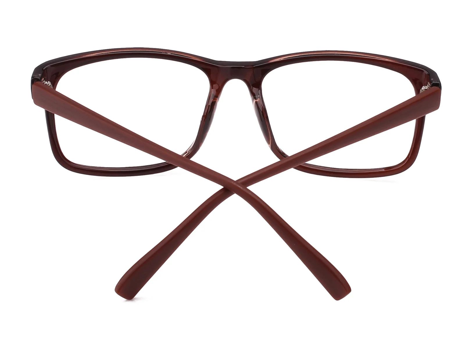 Agstum Memory Rectangular Classic Glasses Unisex Eyeglass Frame Eyewear Clear 2