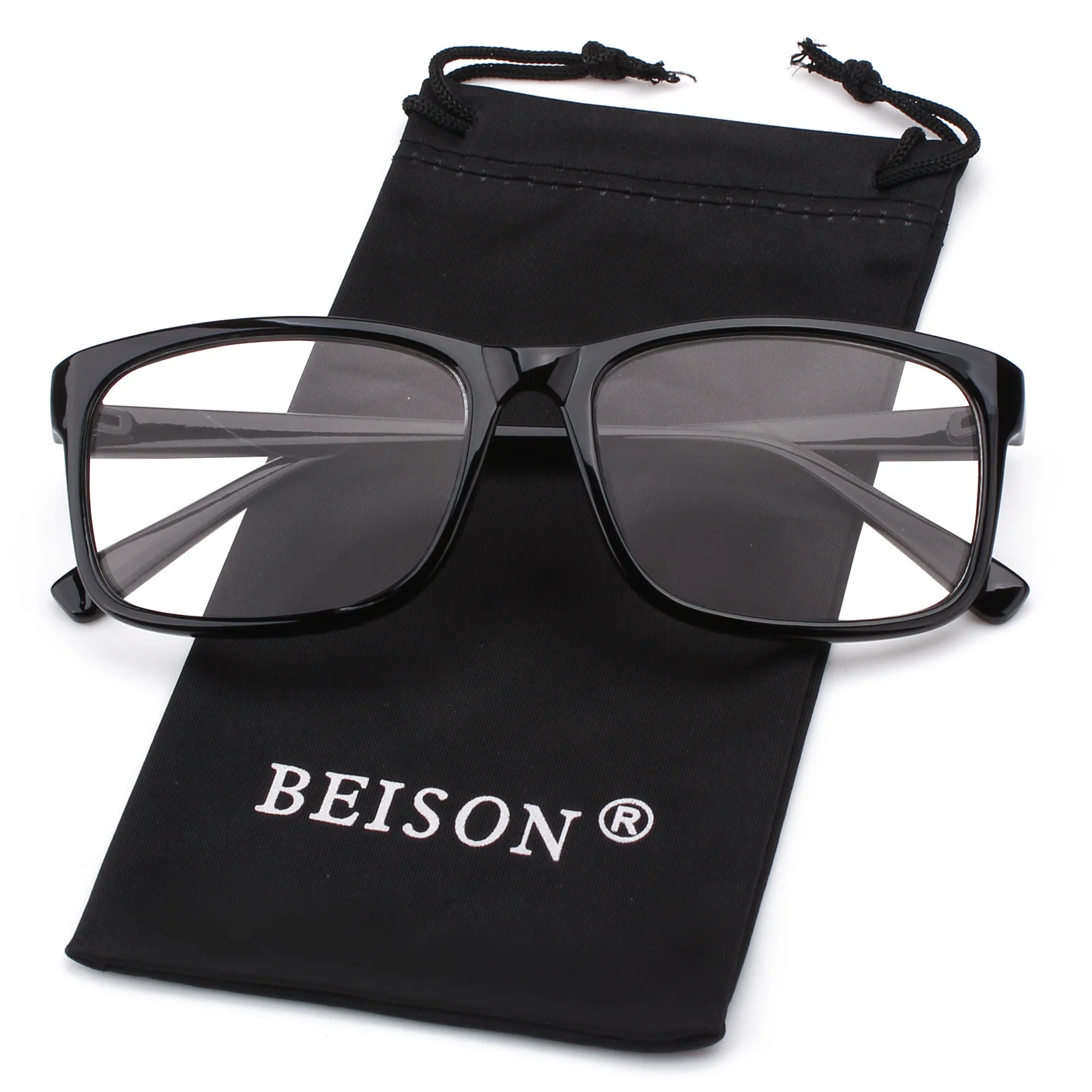 Agstum Memory Rectangular Classic Glasses Unisex Eyeglass Frame Eyewear Clear
