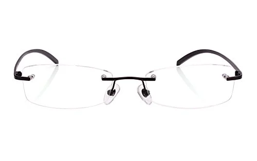 Agstum Pure Titanium Lightweight Rimless Frame Optical Eyeglasses 3