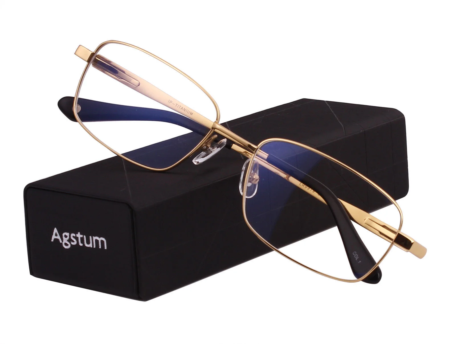 Beison Pure Titanium Mens Optical Full Rim Eyeglasses Frame Glasses Rxable