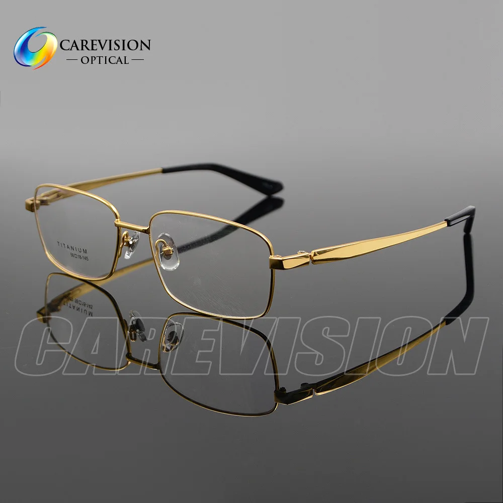 New Pure Titanium Spectacles Men Full Rim Optical Eyeglass Frame Eyewear Rx Able
