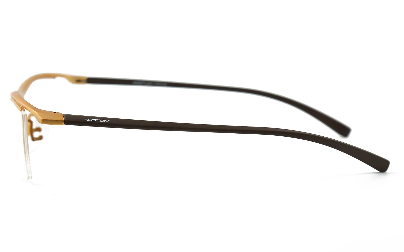 Titanium Nickle Free Half Rimless Glasses Frame Optical Eyeglasses Rx (Gold) 3